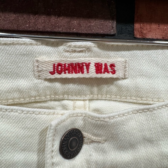 Jonny was DREAMER PATCHWORK CROPPED BOYFRIEND JEAN IN WHITE - Picture 10 of 14